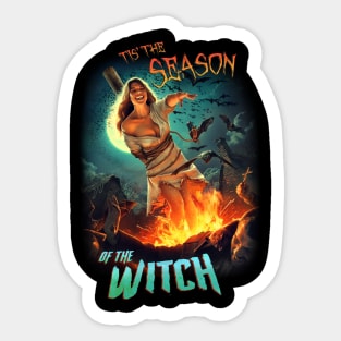 The Witch's Revenge (with Text) Sticker